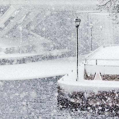 Late February Snowfall_21852.jpg - Photographed along the Rideau Canal Waterway at Smiths Falls, Ontario, Canada.
